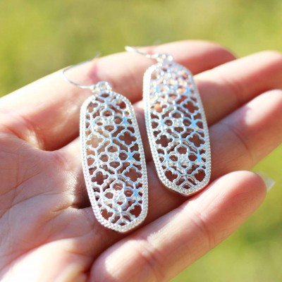 Kate Earrings - Silver Tone